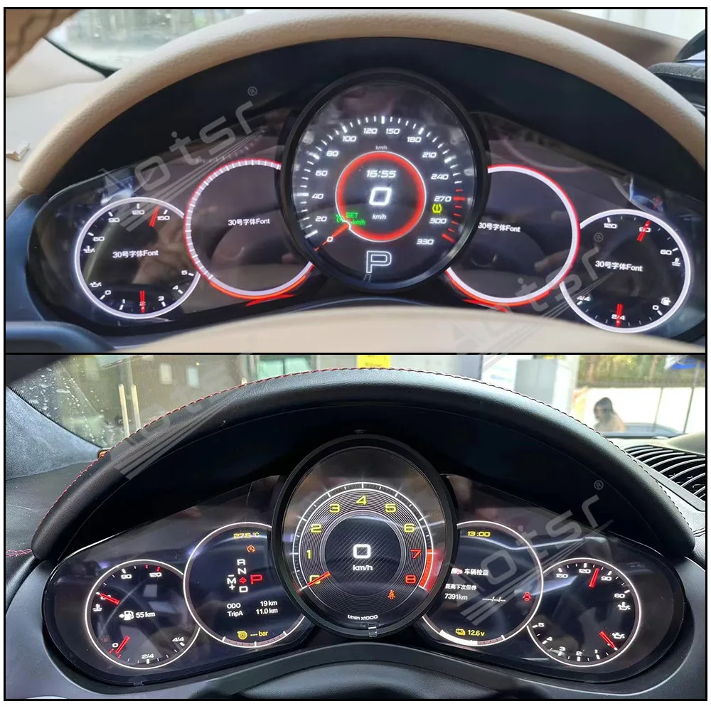 

Для Porsche Cayenne ЖК-приборная панель 2010-2016 цифровой кластер виртуальный кабин автомобильный мультимедийный плеер измеритель скорости экрана