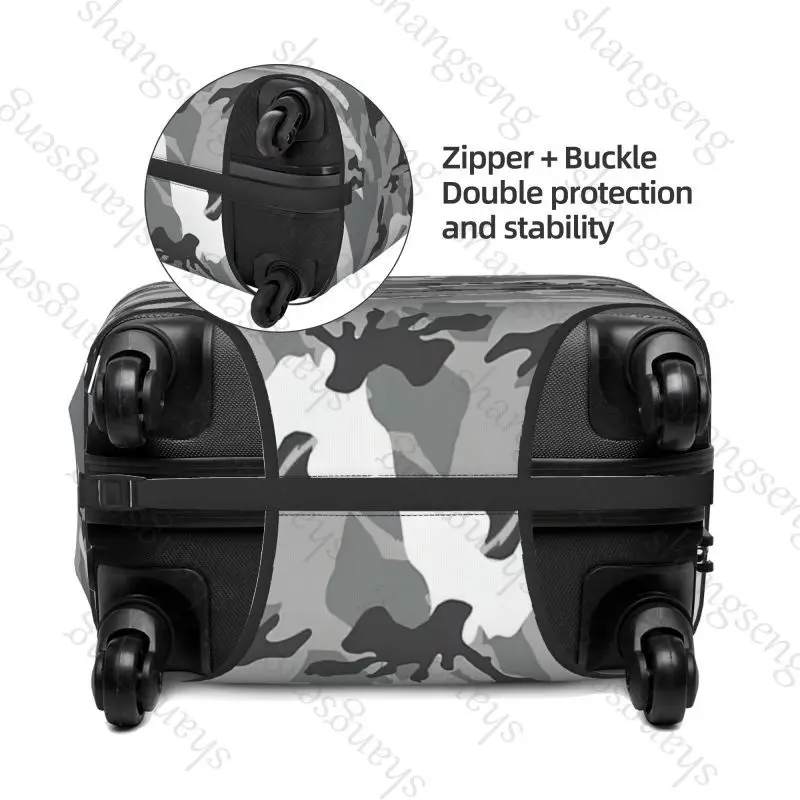 camouflage Thick Elastic Luggage Protective Cover Zipper Suit For 18-32in Bag Suitcase Covers Trolley Cover Travel