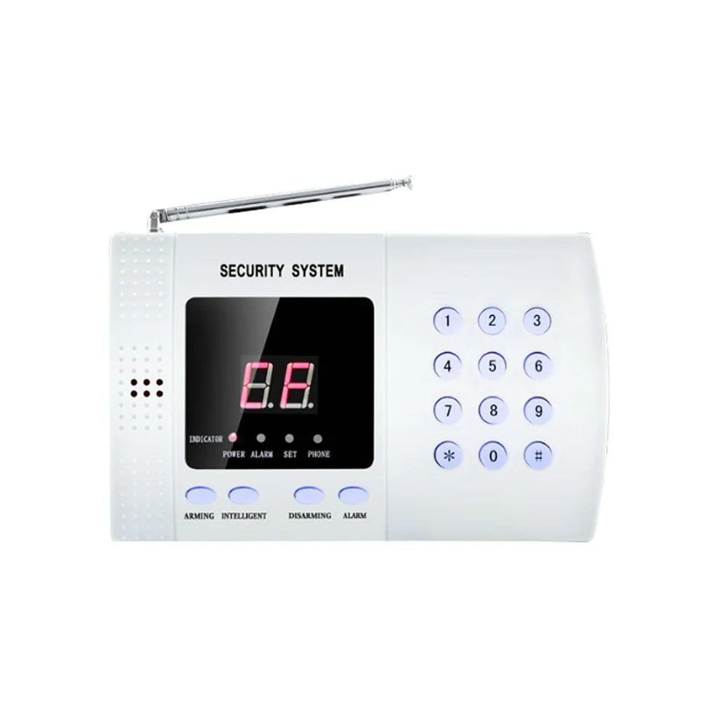 1Set Home Security PSTN Alarm System Telephone Dialer 99 Wireless Zones 433MHz Wireless PIR Motion Detector Door Contact Sensor