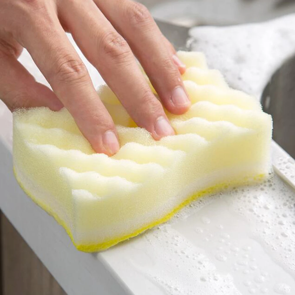 

24 Pcs Wave Sponge Cleaning Cloth Creative Dusting Dishcloth Dishwashing Sponges Kitchen Wipe