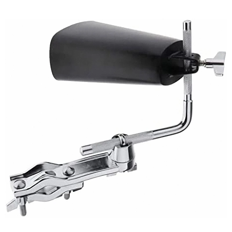 

Cowbell Mount With L-Rod 9.5Mm Cowbell Clamp Jam Block Mounting Bracket Stand Adjustable Height & Angle Percussion Part