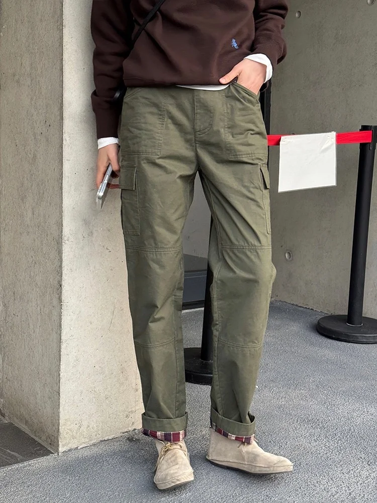 

Женские летние повседневные брюки свободного кроя из хлопка, однотонные, прямые, удобные, в стиле карго