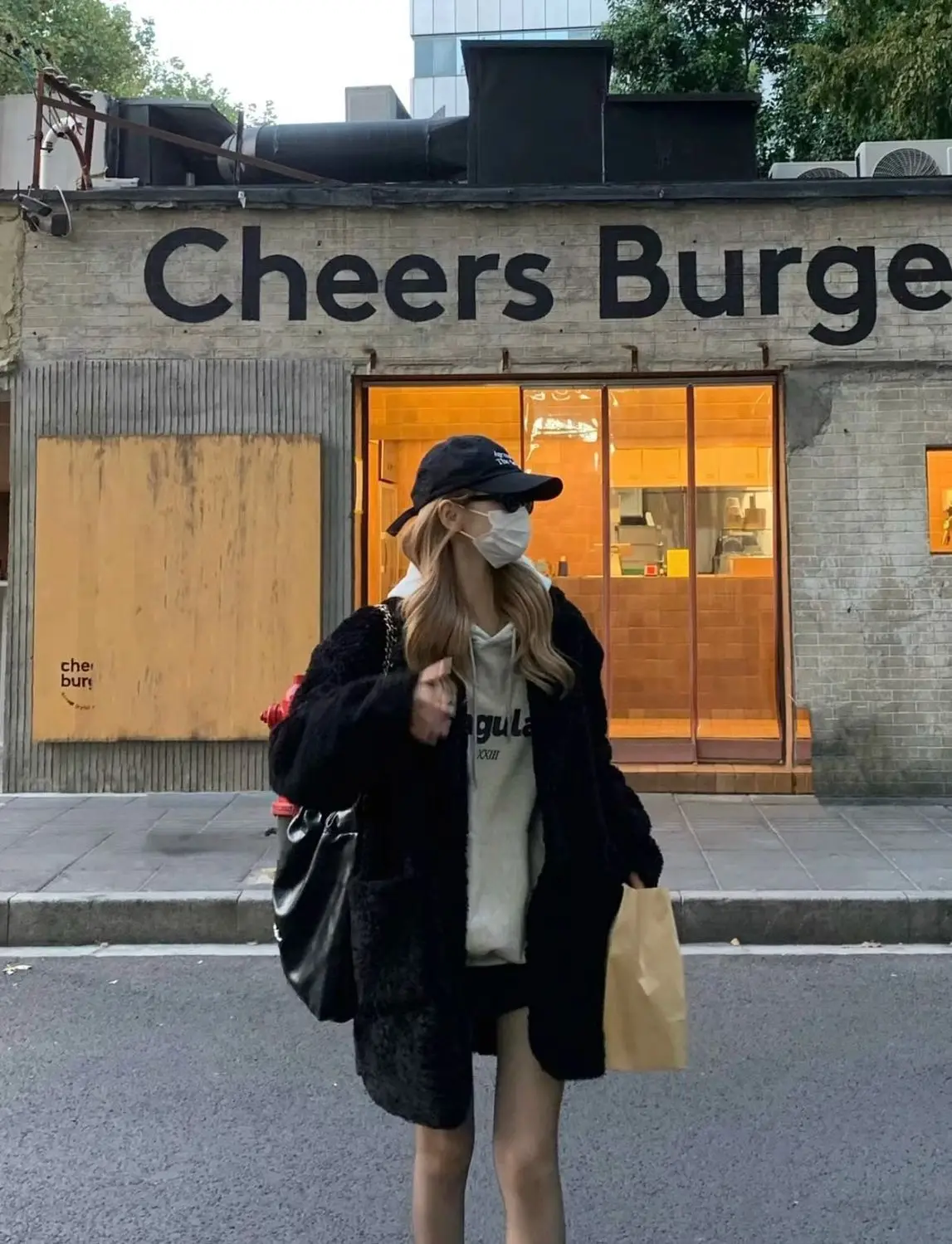 

Lamb Wool Jacket Long Women Top Female Quilted Petite Urban Femme Harajuku Preppy Notched Lapels Gray Chunky Decoration Botton