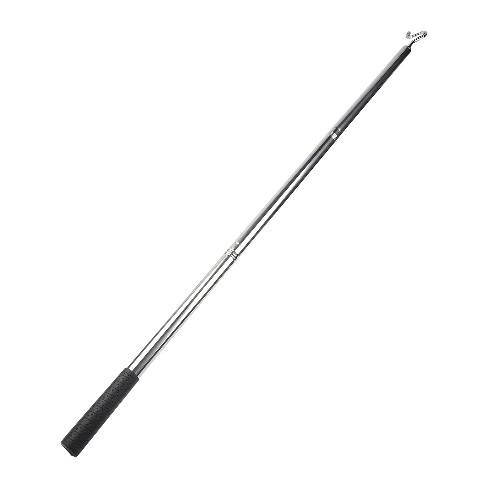 Extension Rod for Hanging Clothes Adjustable 35 51 Inches Stainless Steel with S Hook for Storage and Easy for access Without