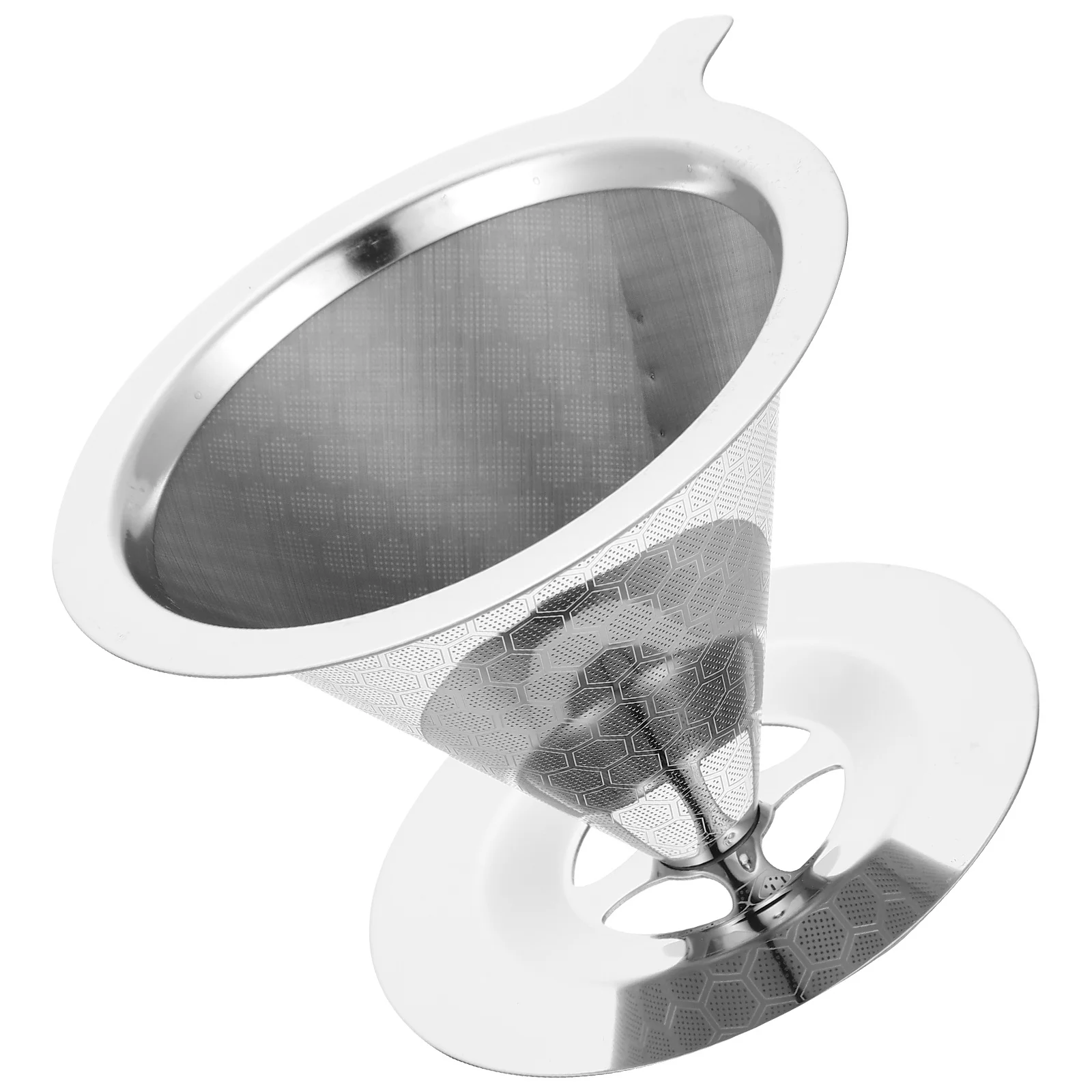 الفولاذ المقاوم للصدأ تصفية طبقة مزدوجة المنقط دليل تخمير غرامة تصفية بطيئة بالتنقيط قمع صانع القهوة المعدنية
