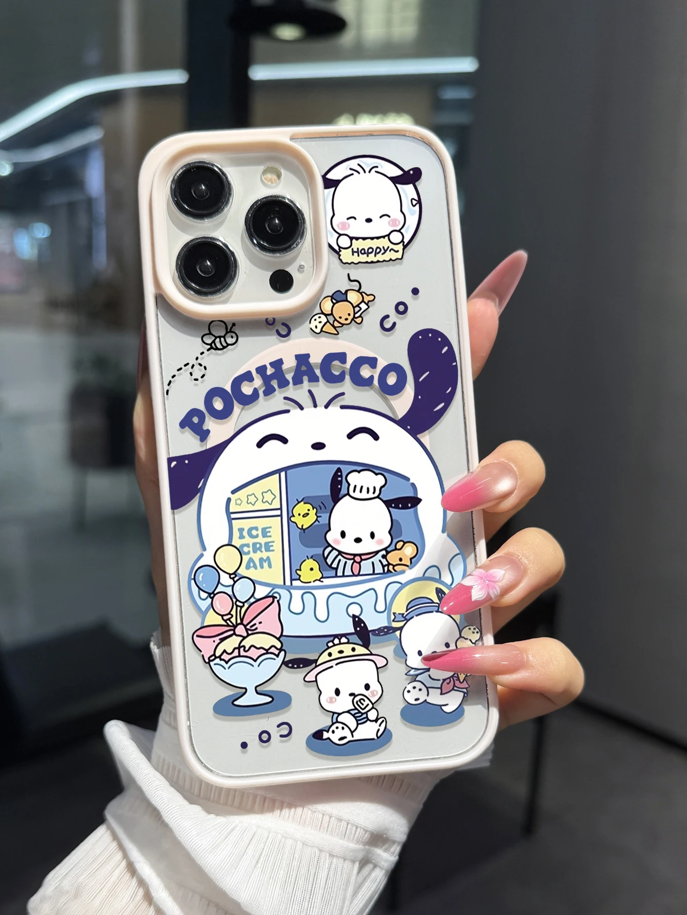 Gangsta Hello Kitty Bling Grillz Clear Phone Case IPhone 17air/15pro/15 plus/15 promax//x/xs max/xr/11pro/12pro/13pro/14pro
