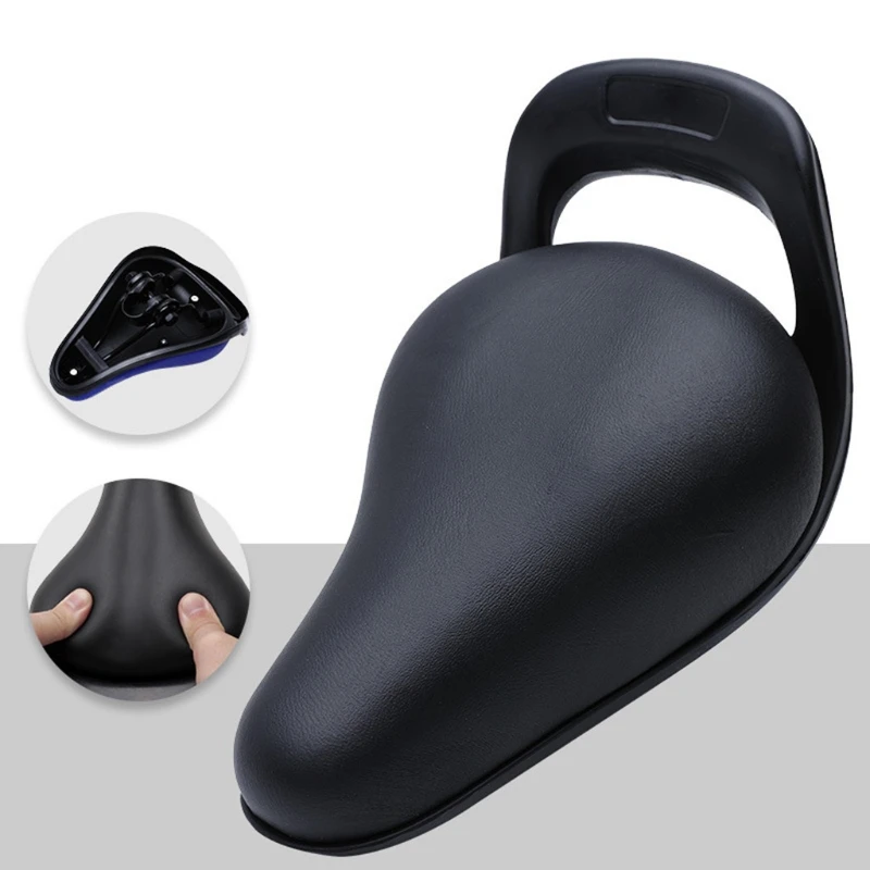 Kids Bike Seat PU Leather Bicycle Saddle Bicycle Seat Soft Cushion Comfort Pad Waterproof MTB Saddle ​for Child Saddle Parts