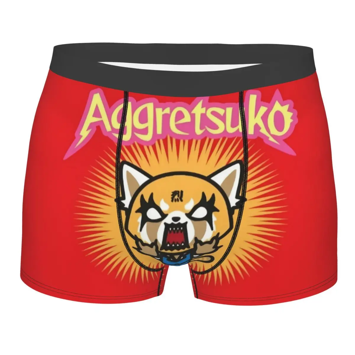 

Custom Japan Anime Aggretsuko Cartoon Underwear Men Breathable Boxer Briefs Shorts Panties Soft Underpants For Male