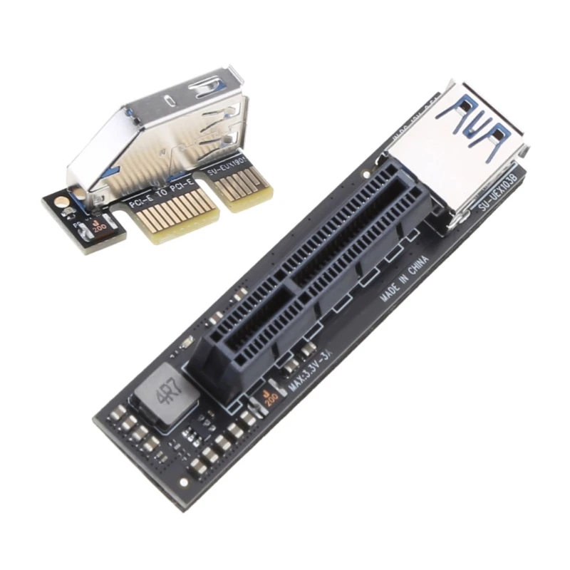 Câble Riser PCI-E DN59 pour 1X à 4X avec Extension graphique carte adaptateur Riser alimentée par Ethereum ETH