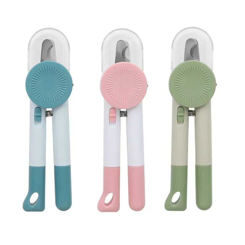 ペット用爪切り 猫用爪切り LEDライト付き 猫用グルーミング 爪切り 爪切り傷防止 噛み付き防止 犬用爪切り ペット用品