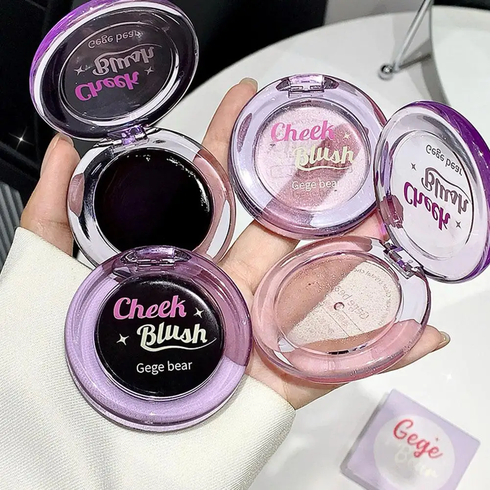 1 Uds. Rubor transparente que cambia de color cálido, ligero, brillo rosado, Natural, proporciona acabado radiante rocío, mezcla no pegajosa fácilmente