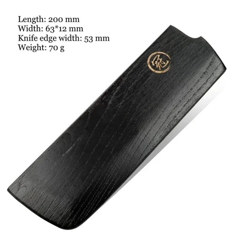Portable Solid Wooden Chef Knife Sheath Multifunction Scabbard Japanese Style Blade Protector Cover Universal Kitchen Knife Case