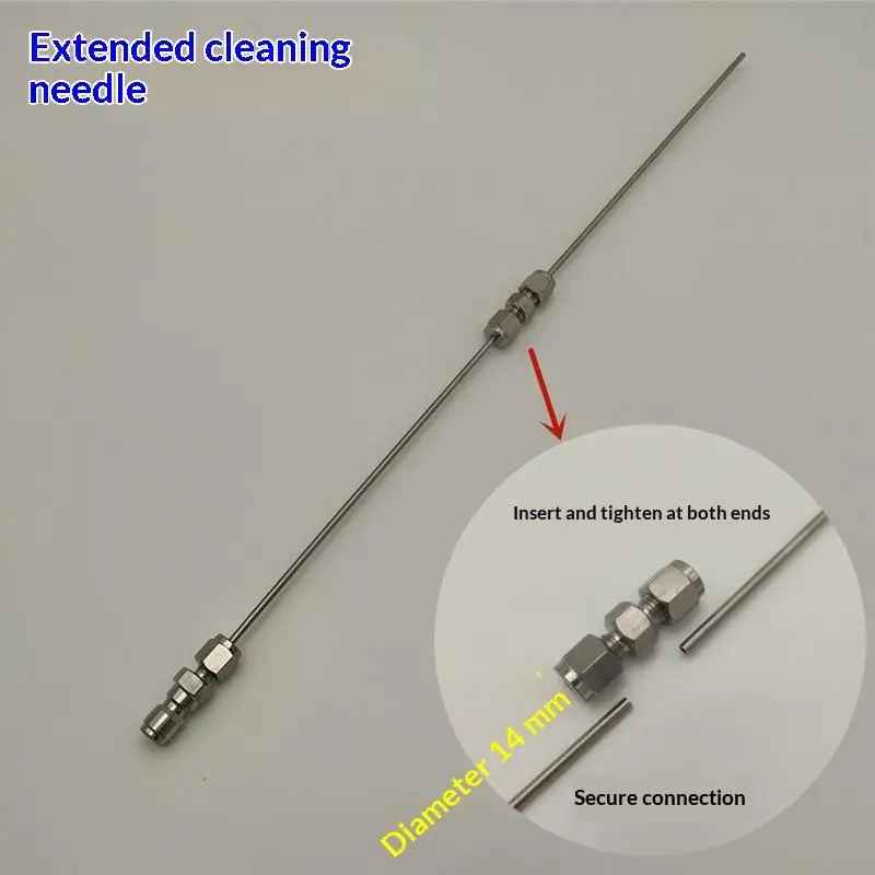 Screw-on High Pressure Cleaning Needle Nozzle 2/3mm Straight Side Spray for Outdoor Driveway Dirt Removal