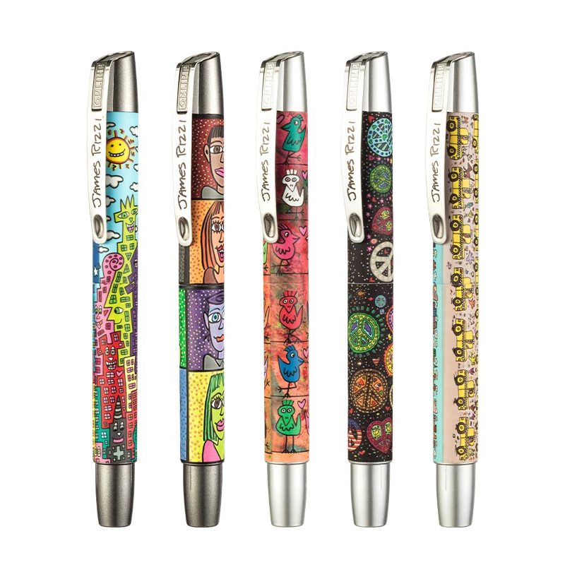 online-creative-jamesrizzi-fountain-pen-personality-fashion-art-smooth-writing-resin-business-christmas-birthday-gift-smile-pen