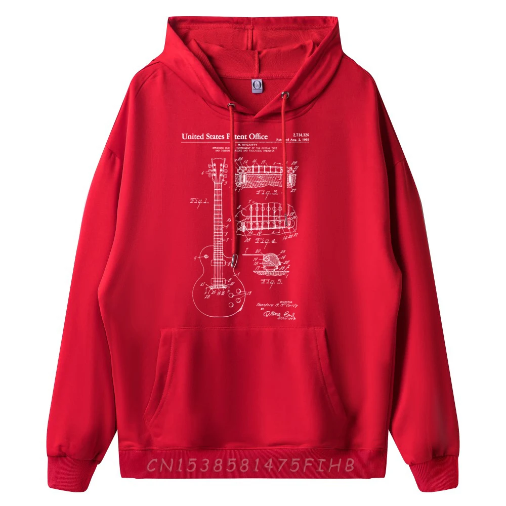 Vintage 1955 Original Guitar Patenhoodie Free Shippping Clothes Men's Sweatshirts Hoodies Valentines Day