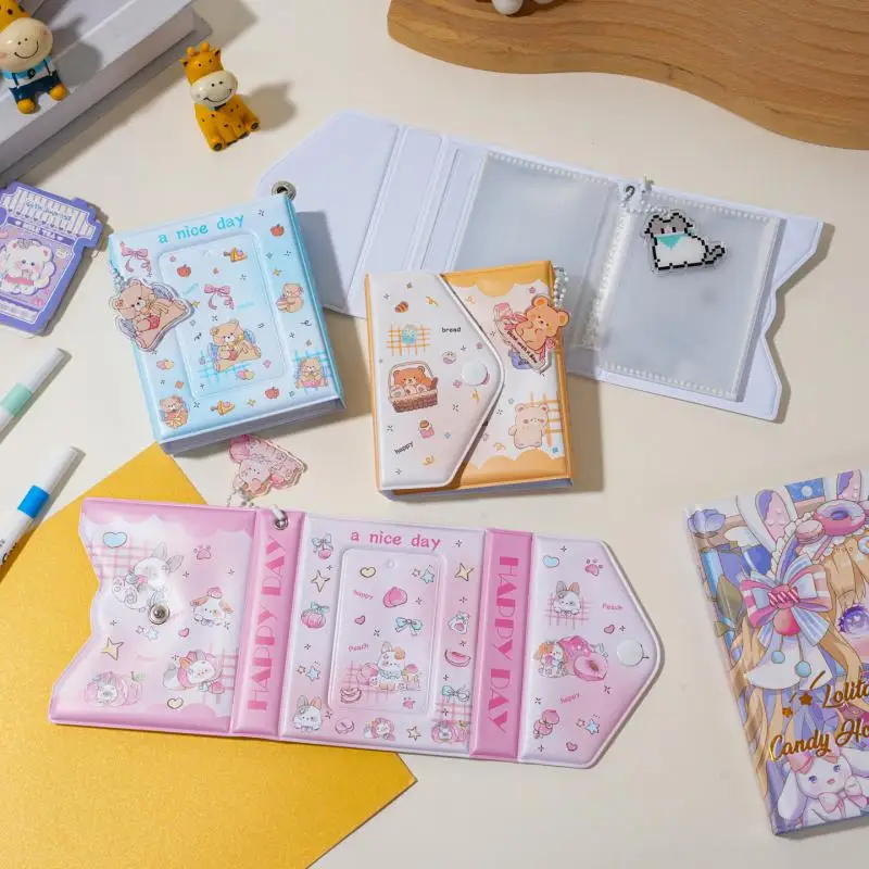 

1 Piece 36 Pocket 3 Inch Idol Card Binder Collection Book Cute PVC Photo Album Cartoon Photocard Storage Case