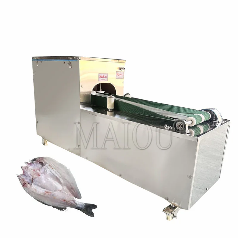 Automatic Multifunction Small Size Fish Back Opening Belly Machine Fish Killing Eviscerating Gutting Cleaning Scaling Machine