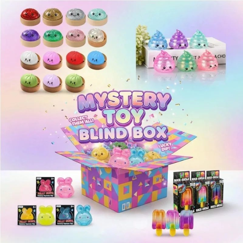 

Funny Cute Squishy Blind Box – 3 Independent Random Draws (Min. 2 Items, Up To 5 Possible) Lucky Surprise Set