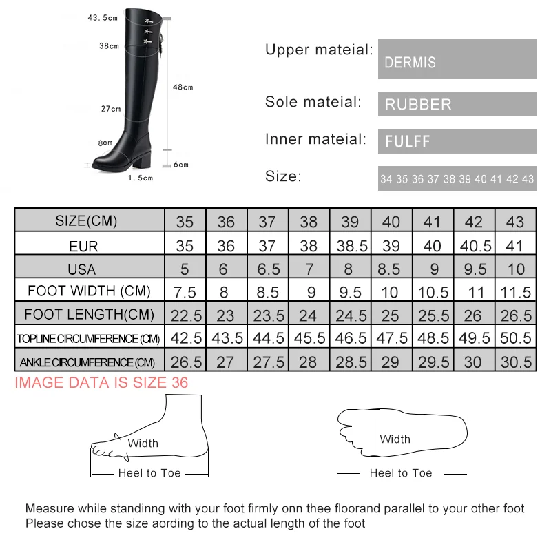 AIYUQI Women Thigh High Boots 2025 New Genuine Leather Women Long Boots  Winter High Heels Platform Over The Knee Boots Women