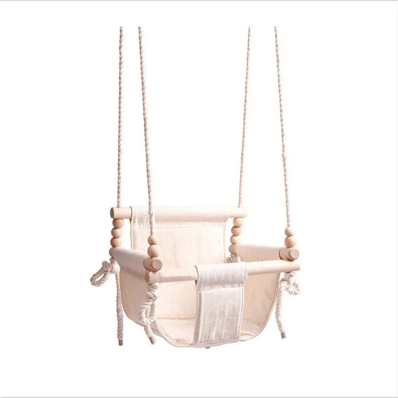 The new comfortable wooden hanging swing chair is suitable for newborns and children, and is ideal for hotels and families