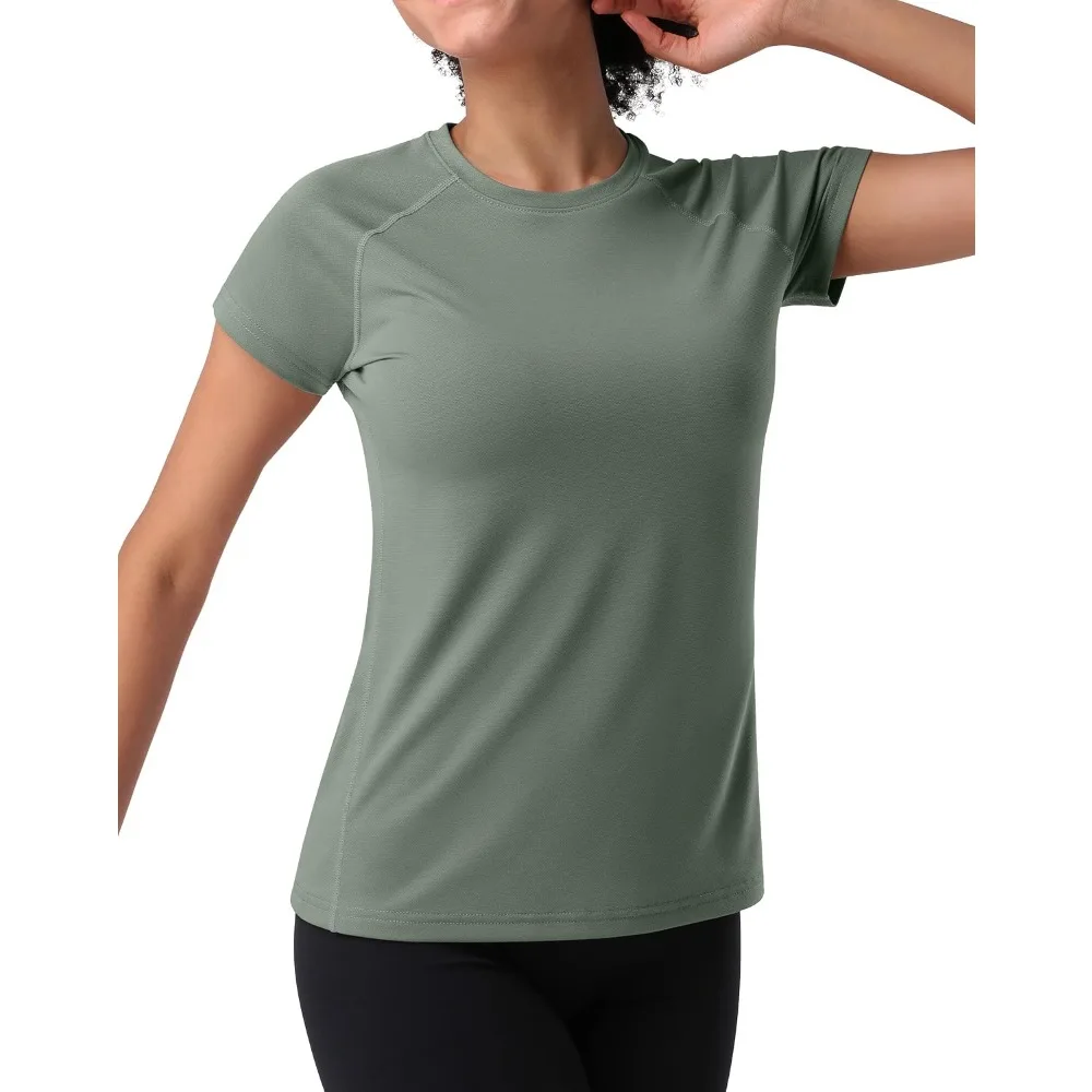 Pioneer Camp Women's Moisture Wicking T-Shirt Short Sleeve Quick Dry Shirts Gym Workout Athletic Running Tops Crew Neck Tees
