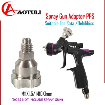 Spray gun adapter suitable for sata devilsata quick connector M11X1.5/ M10X1mm connector, suitable for non-clean cup