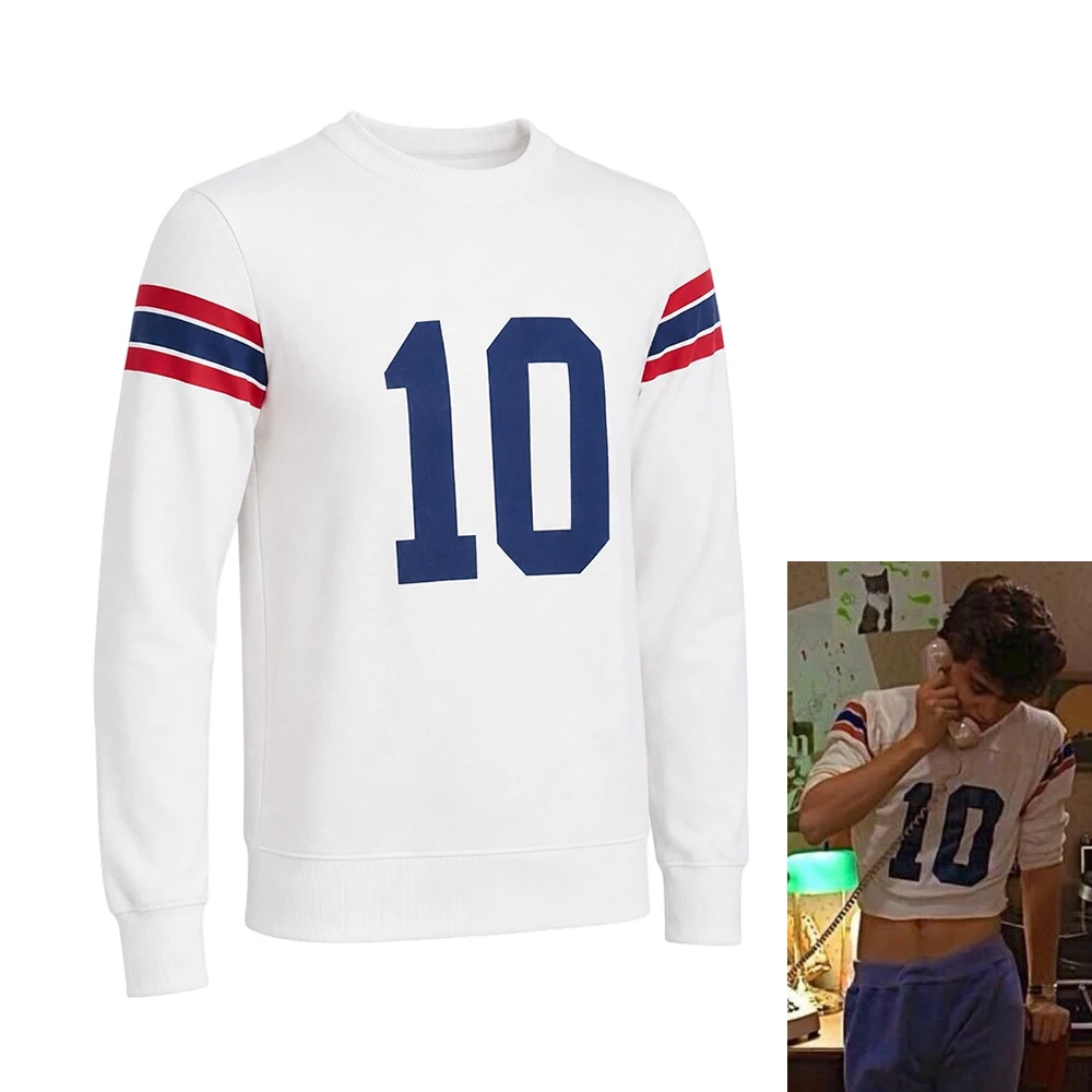 Disfraz de película de terror Glen Lantz, sudadera informal retro con número 10 para hombre, ropa deportiva de hockey sobre hielo para Halloween y carnaval