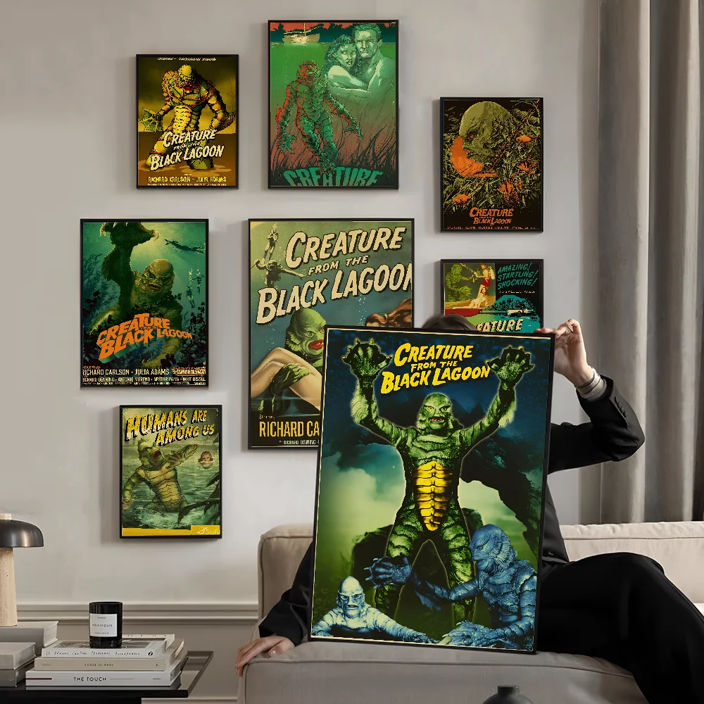 C-Creature From The Black Lagoon Film Poster Paper Print Home Living Room Bedroom Entrance Bar Cafe Art Painting Decoration