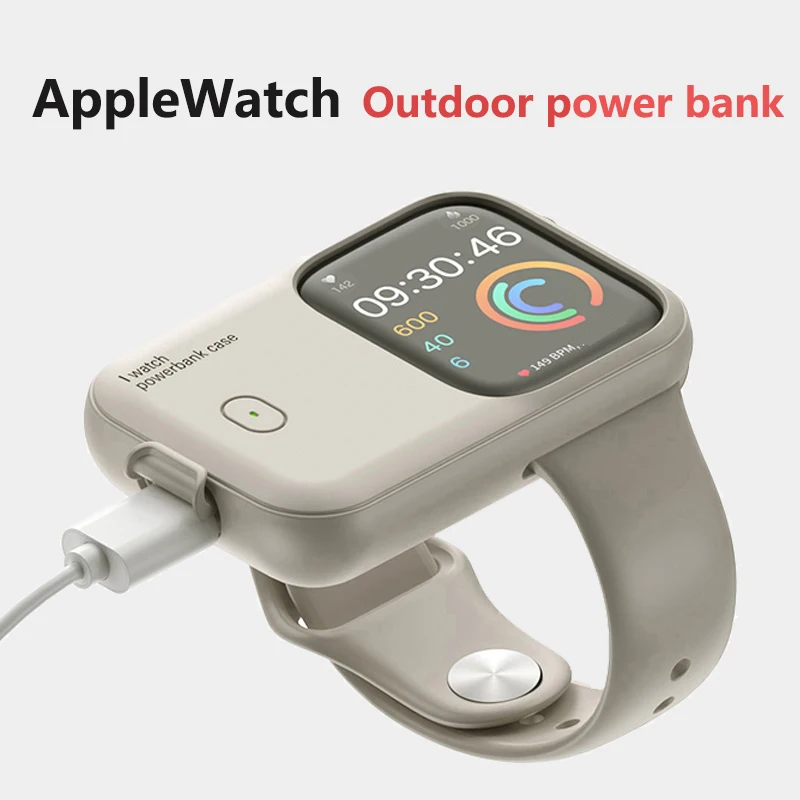 Bezprzewodowa ładowarka do Apple Watch Ultra 49mm Power Bank 1200mAh ładowanie do Apple Watch 44mm 45/46mm przenośny magnetyczny Powerbank