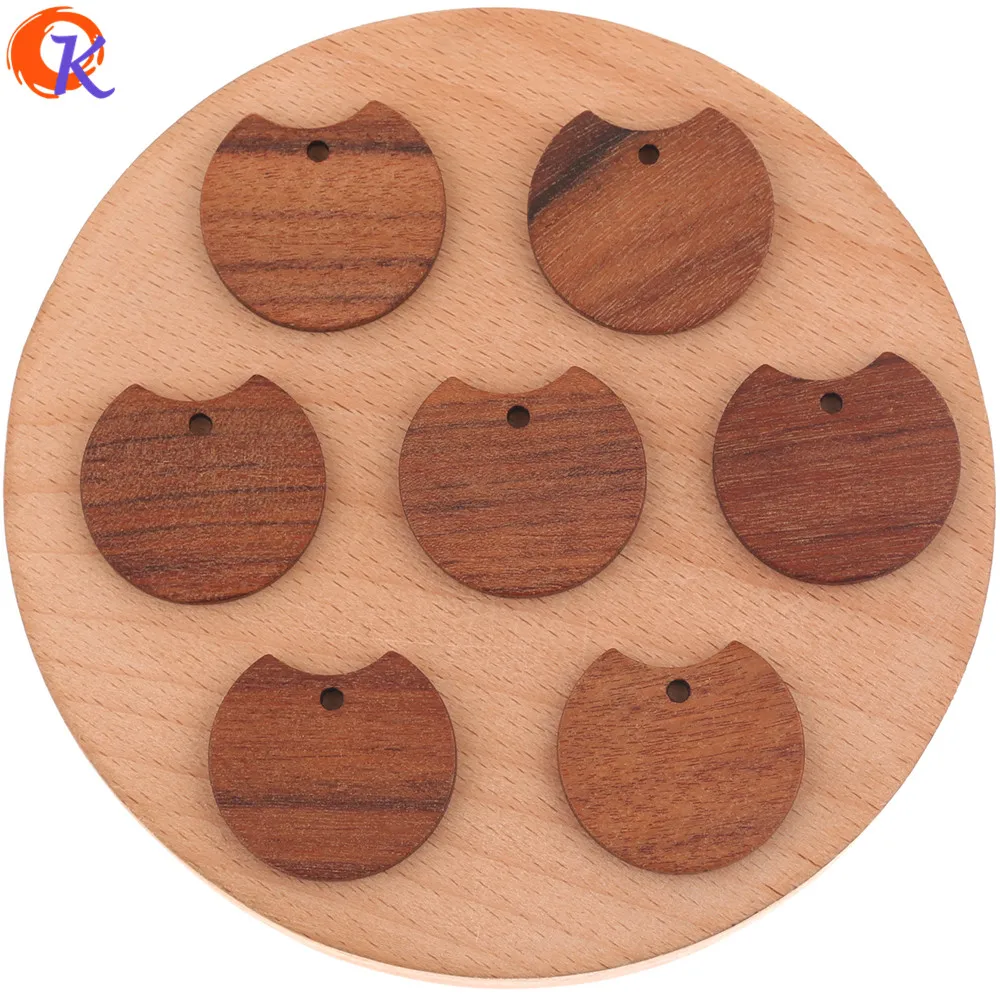 

Cordial Design 100Pcs 23*25MM Jewelry Accessories/DIY Earrings Making/Natural Wood/Round Shape/Hand Made/Earring Findings