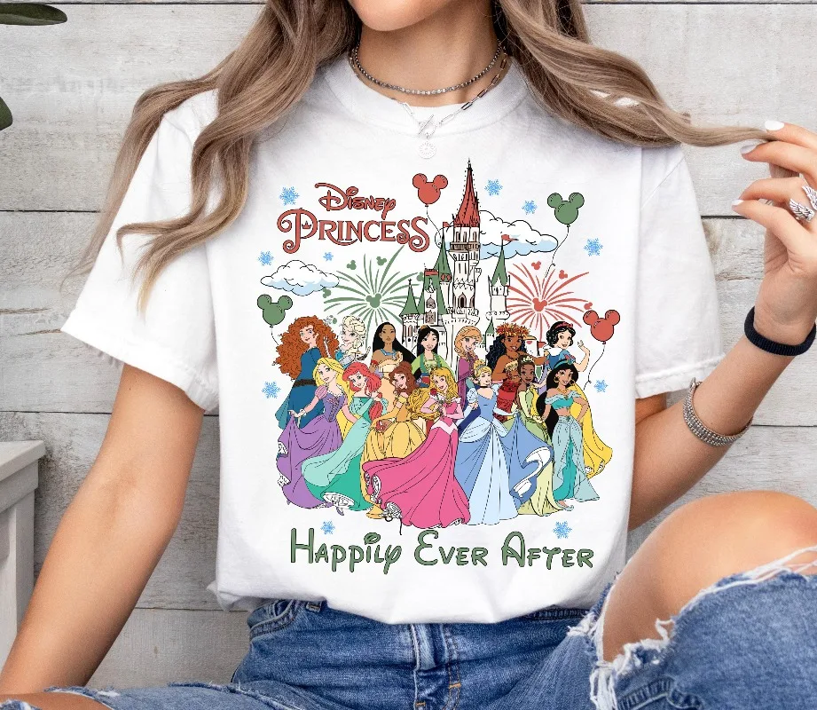 

Vintage Disney Princess Shirt WDW Disneyland Castle Princess Girl Trip Shirt Disneyland Trip Family Matching Shirt