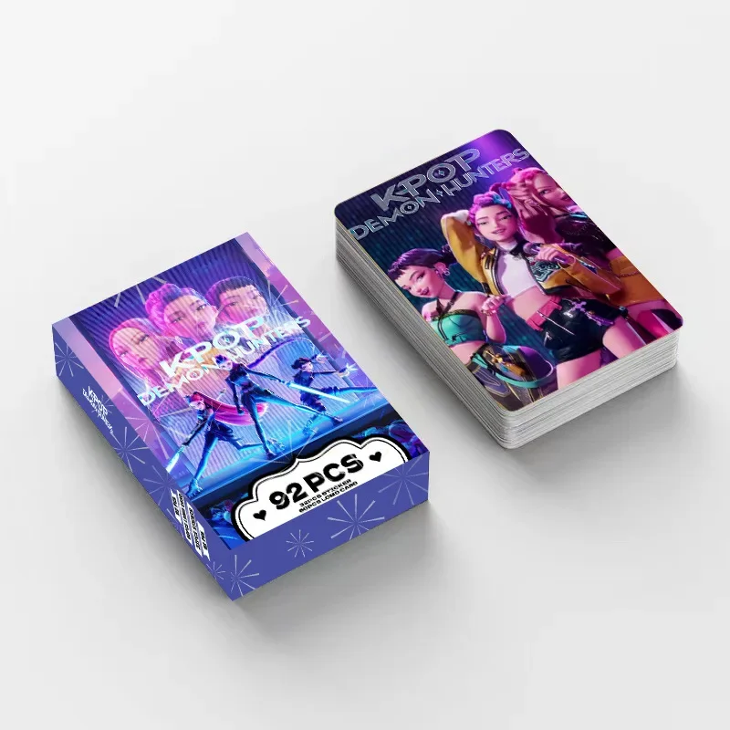 55pcs Demon Hunter Girl Group LOMO Cards - Double Sided HD Photo Collection, Anime Trading Game Collectibles, Stickers & Postcar