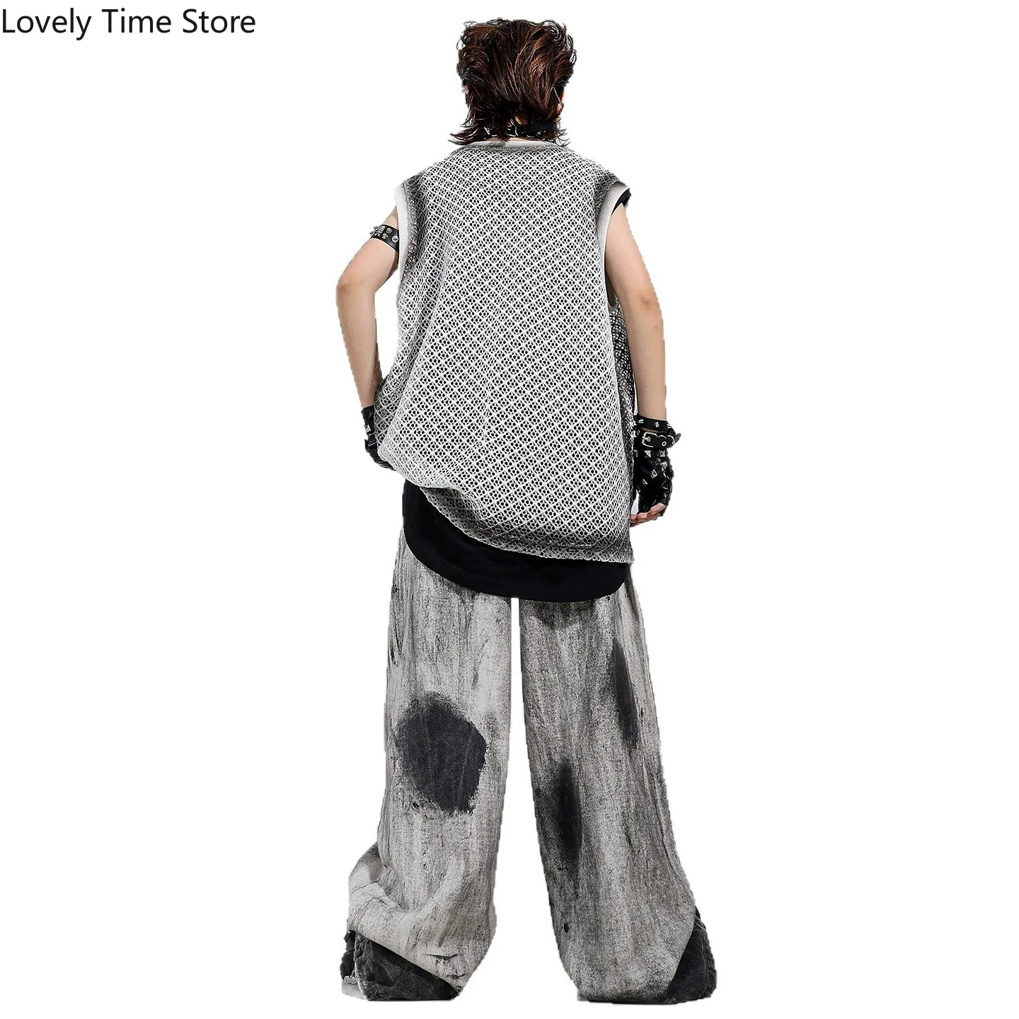 الأولاد الهيب هوب تانك القمم الشارع الرقص سبلاش الحبر السراويل فضفاضة الفتيات K-pop كول ازياء الاطفال الشارع الشهير الأطفال المراهقين الملابس مجموعات #5