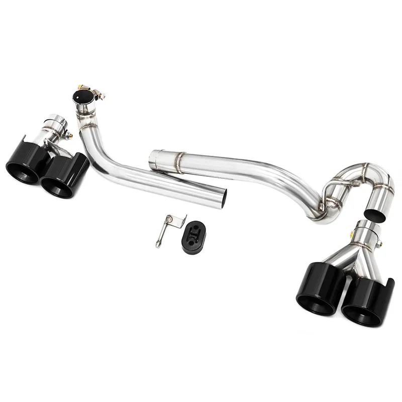 M5 Look Quad Auspuff-Endrohre für BMW 5er E60 2007-2010 520i 525i 528i 530i Nur Benzin Edelstahl Schalldämpfer Endrohr