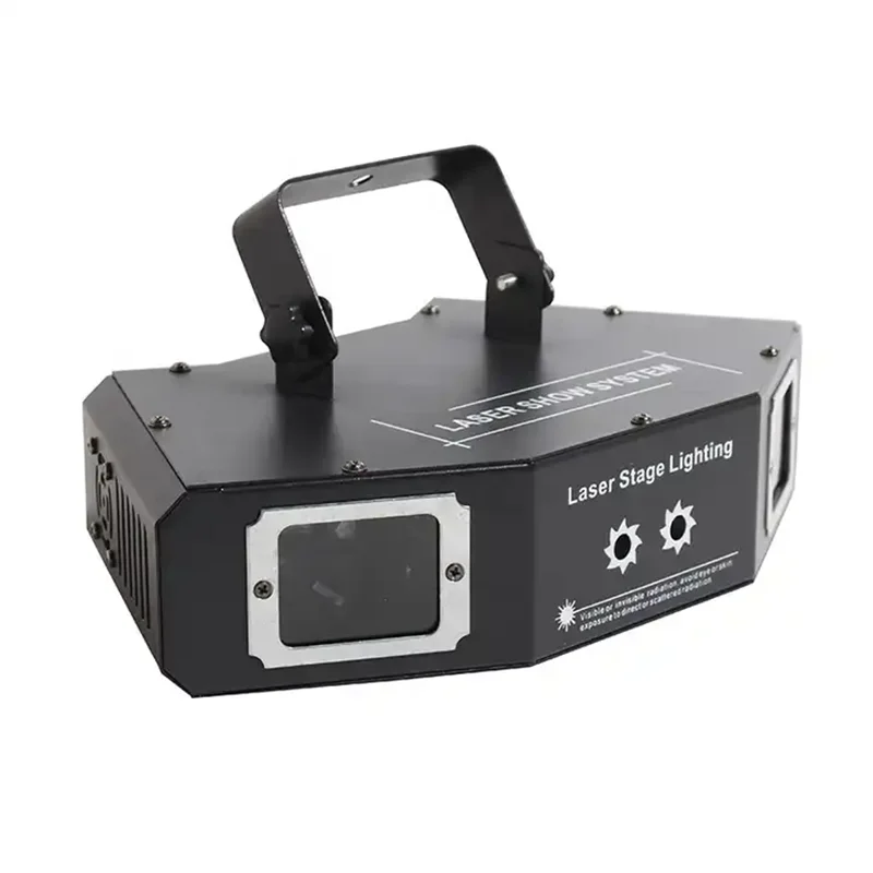 2 عيون و 2 ثقوب على شكل مروحة DMX512 RGB كامل اللون ضوء الليزر ديسكو حفل زفاف بار نادي الحفل المرحلة تأثير ضوء عرض الحدث #3