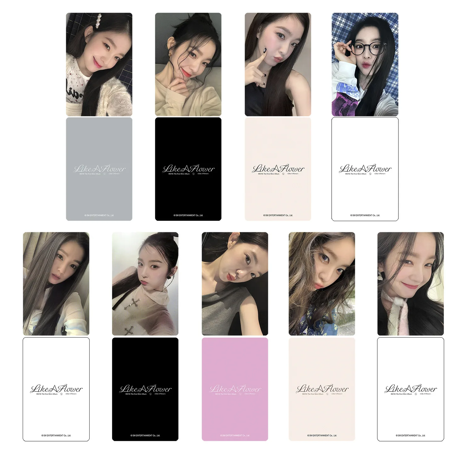 Kpop Idol Irene solo MIni Album Like A Flower Small Cards HD Printing LOMO Cards Fans Gifts Collection