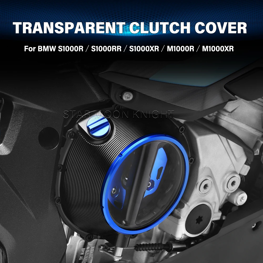 Für BMW S1000R S1000RR S1000XR M1000R M1000XR Motorrad Zubehör Transparente Kupplung Abdeckung CNC Aluminium S1000 S1000R XR