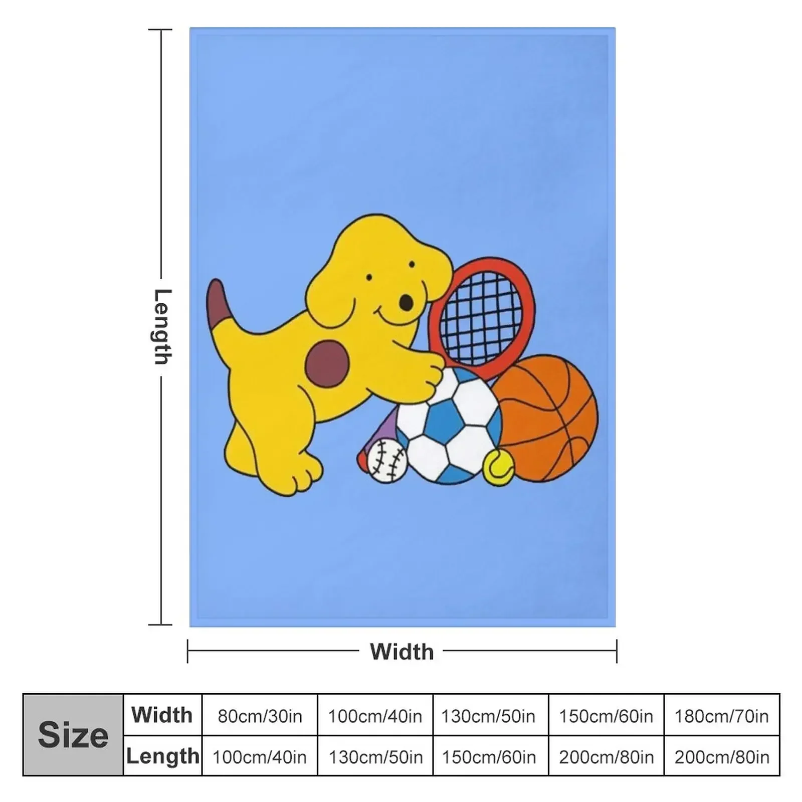 Spot the dog Throw Blanket Decorative Sofa Decoratives sofa bed Thermal Blankets