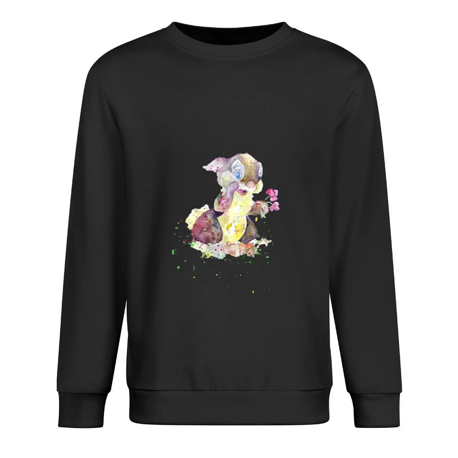 

Bunny With flowers Pullover male clothes men clothing mens clothing tracksuit men sweatshirt for men