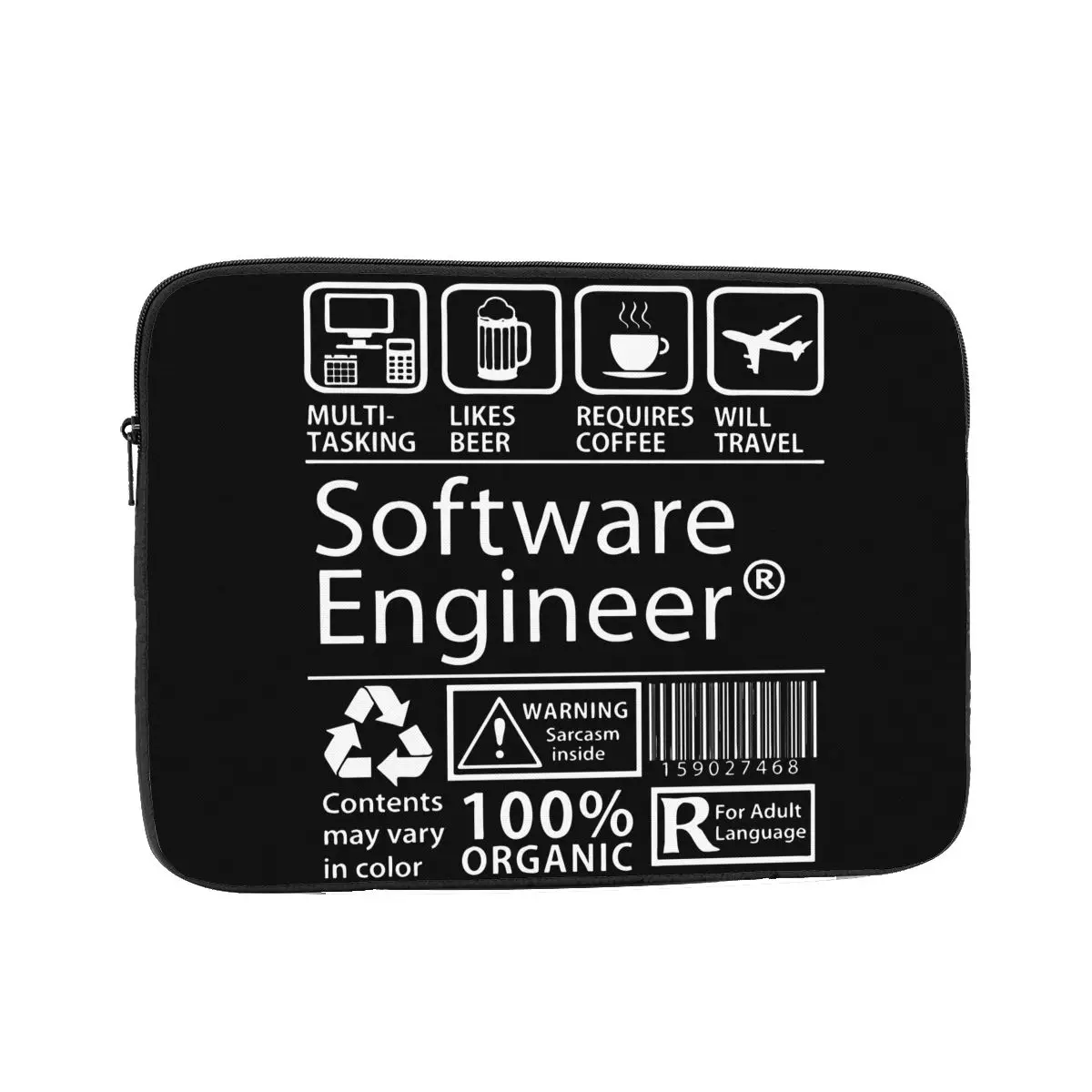 

Shockproof Case 12" 13" 15" 17" Software Engineer Programming Laptop Liner Sleeve Notebook Bag Case