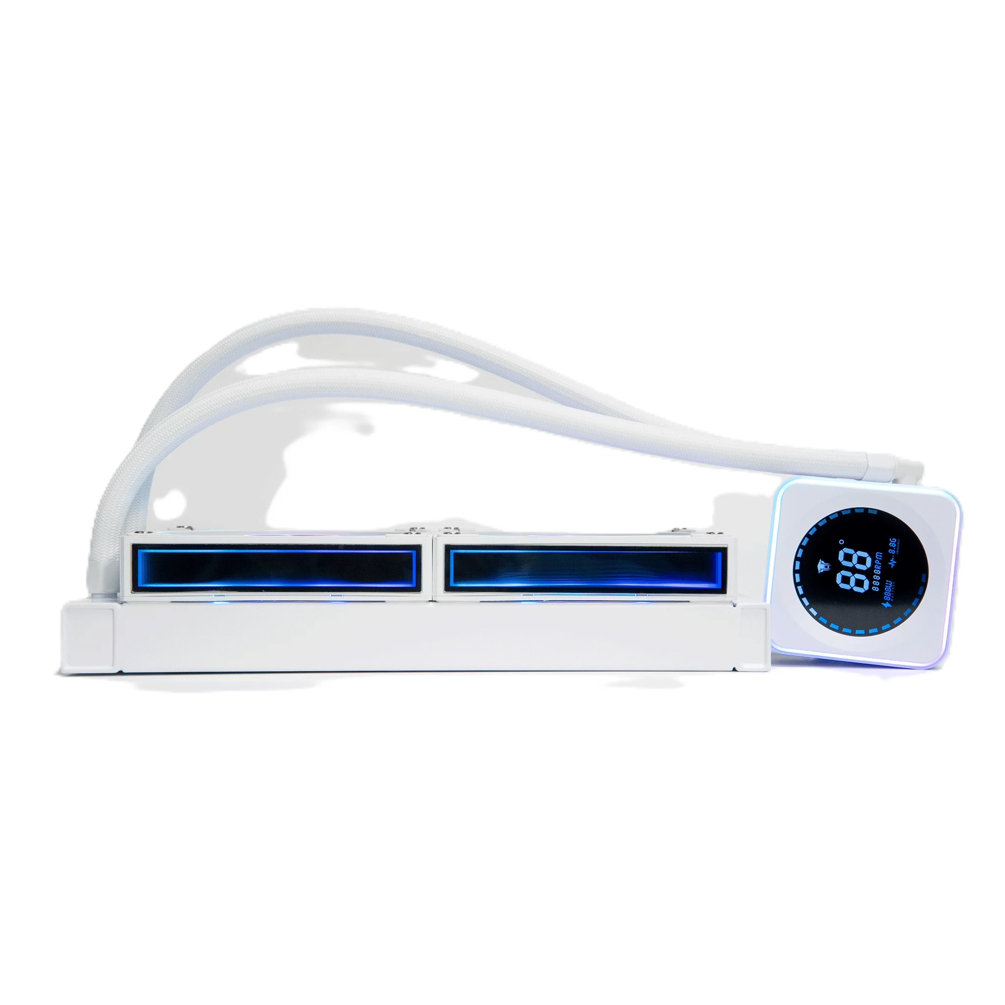 High Speed Efficient 240 ARGB Digital High Performance Dual Fan Radiator, Digital Pump Display RGB