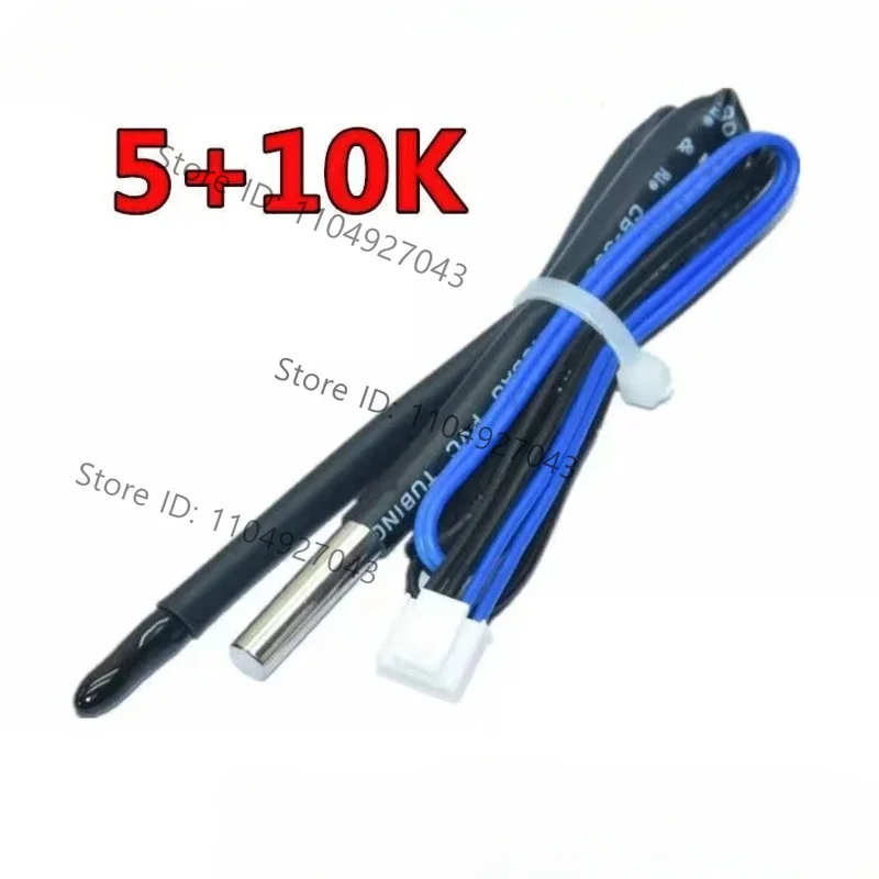 For Air Conditioner Indoor On-Hook Temperature Sensor 5K+10K Plastic Head Copper Head Temperature Control Temperatur