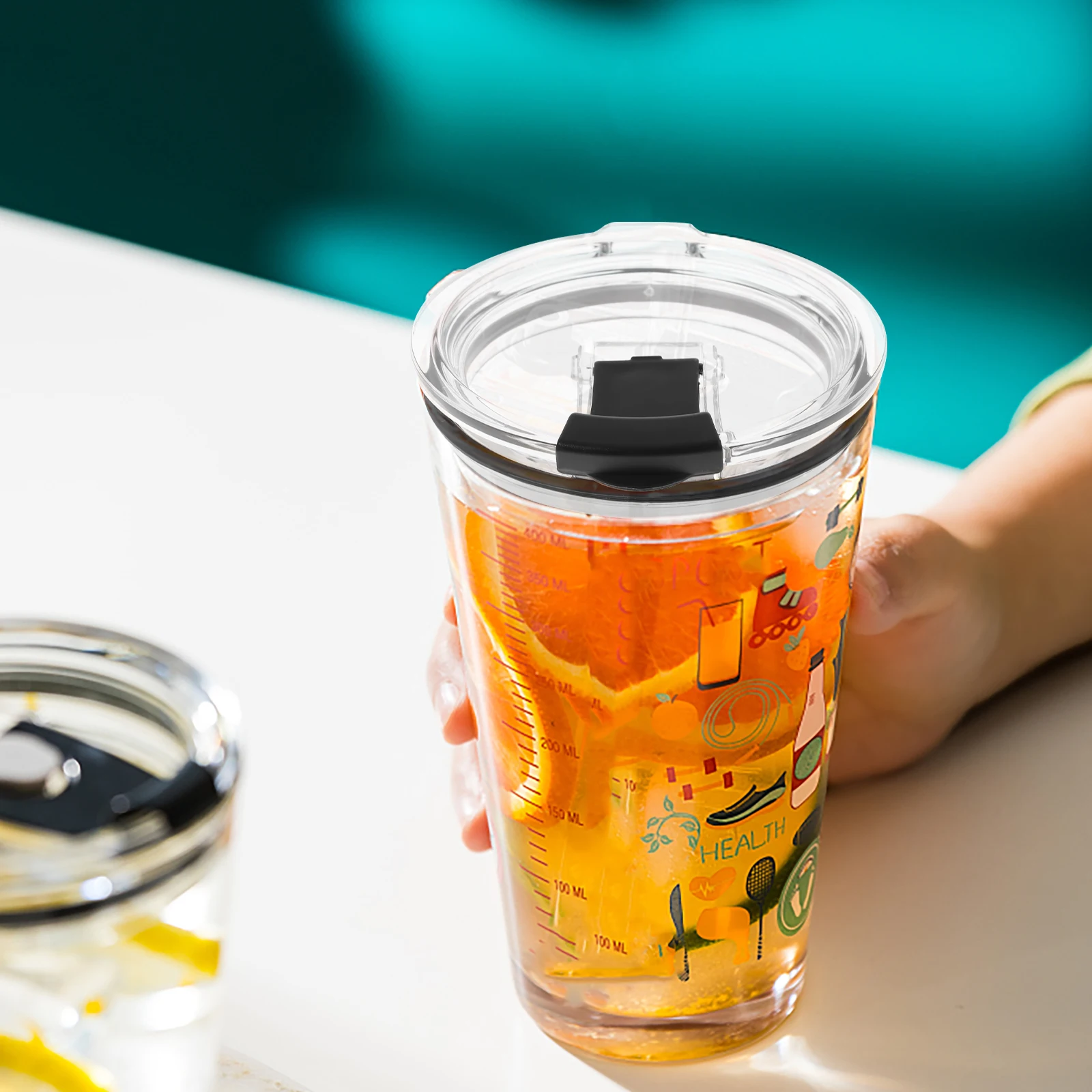 

2 Pcs Waterproof Cover Cup Lid Replacement Coffee for Tumbler Lids Black Travel