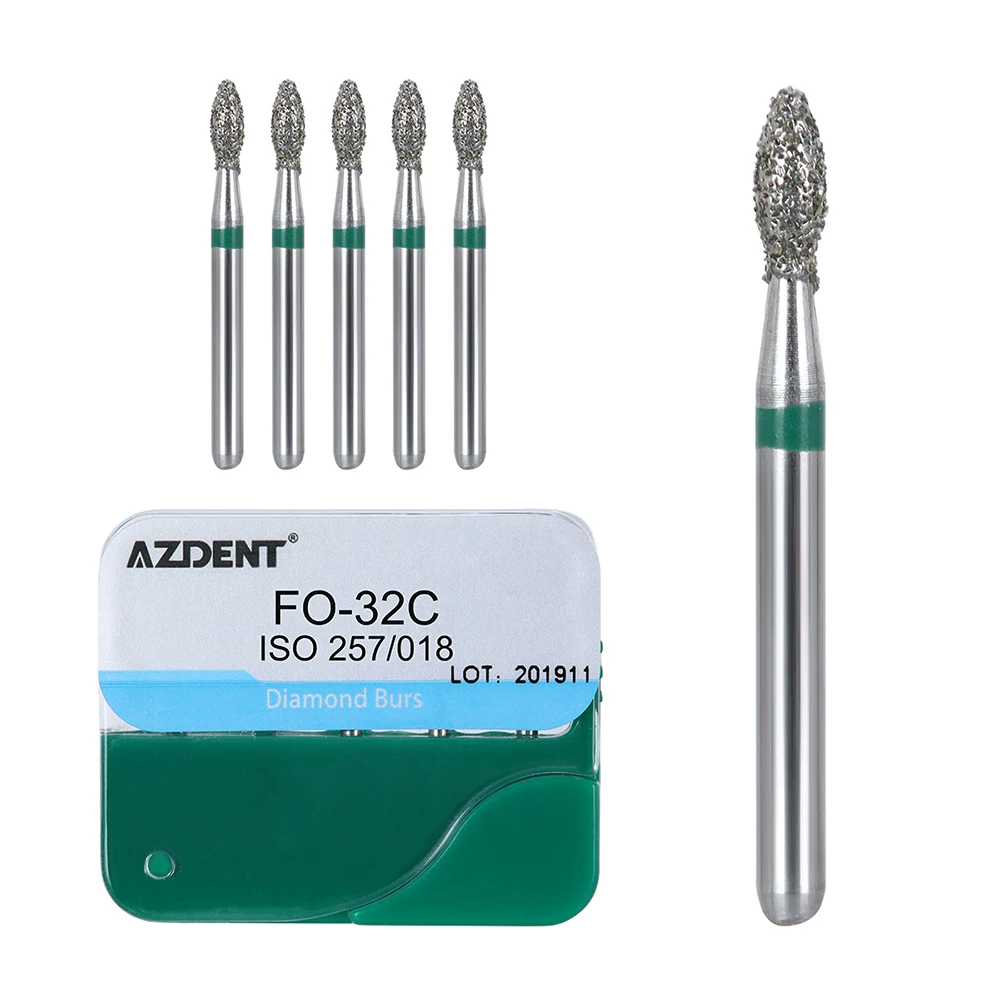 20 Boxen AZDENT Dental Diamantbohrer FG 1,6 mm für Hochgeschwindigkeits-Handstücke, mittlere Polierbohrer, Laborinstrumente, Zahnarztwerkzeuge – Detail 38