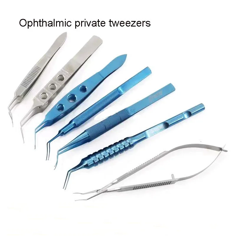 Ophthalmic capsulorhexis tweezers imported Huff-style beauty plastic arc angle small incision capsulorhexis tweezers 1.8