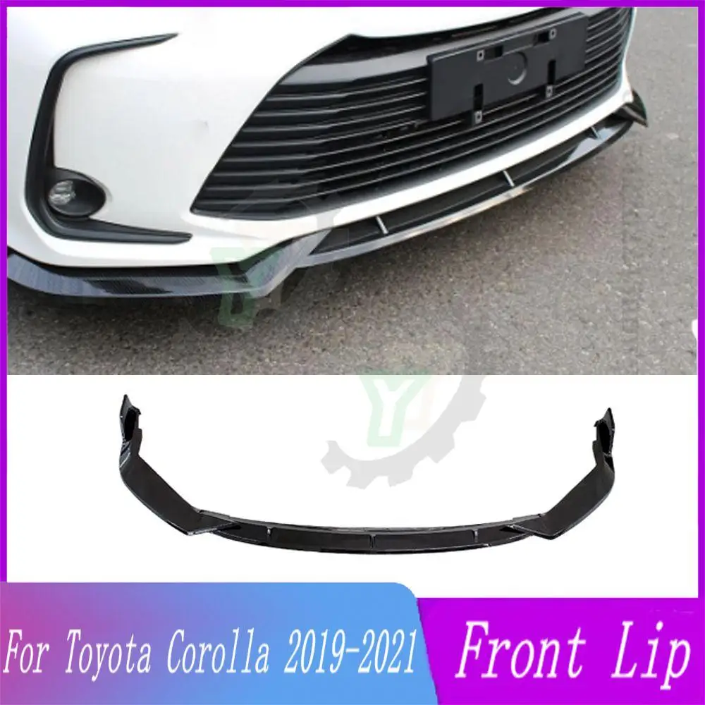 Car Accessories Front Bumper Lip Spoiler Splitter Diffuser Detachable Body Kit Cover Guard For Toyota Corolla 2019 2020 2021