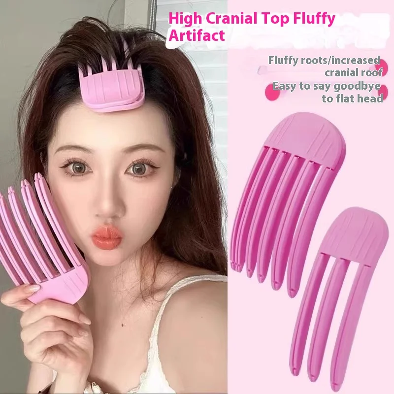 3 + 6 tooth Comb Design Top Hair Pad Anti-slip High Cranial Heightened Hair Pin Decorative Hair Barrette Fixator Styling Tool