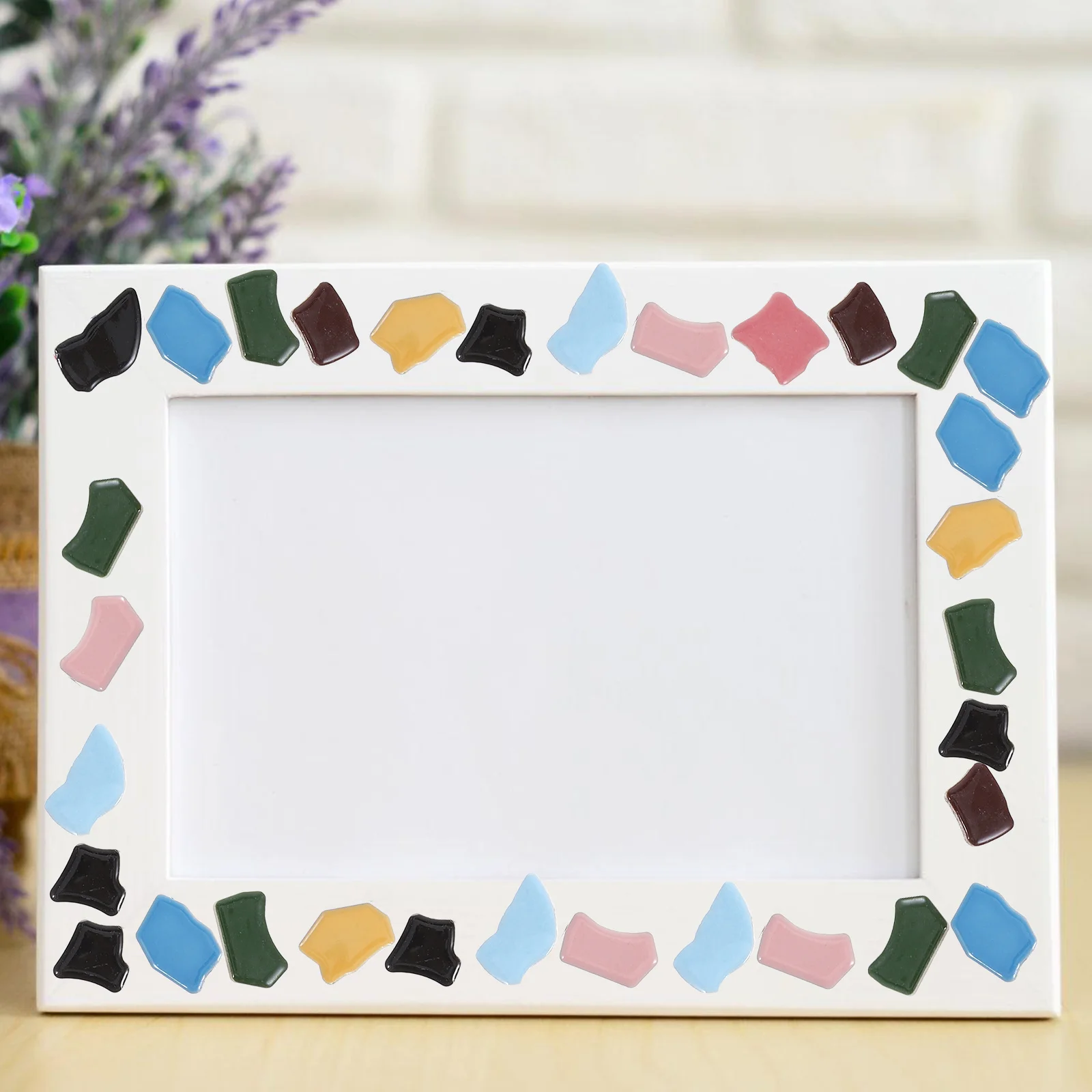 

1000g Ceramic Mosaic Tiles DIY Irregular Shape Creative Mosaic Patches for Crafts Garden DIY Ceramic Tile Assortment