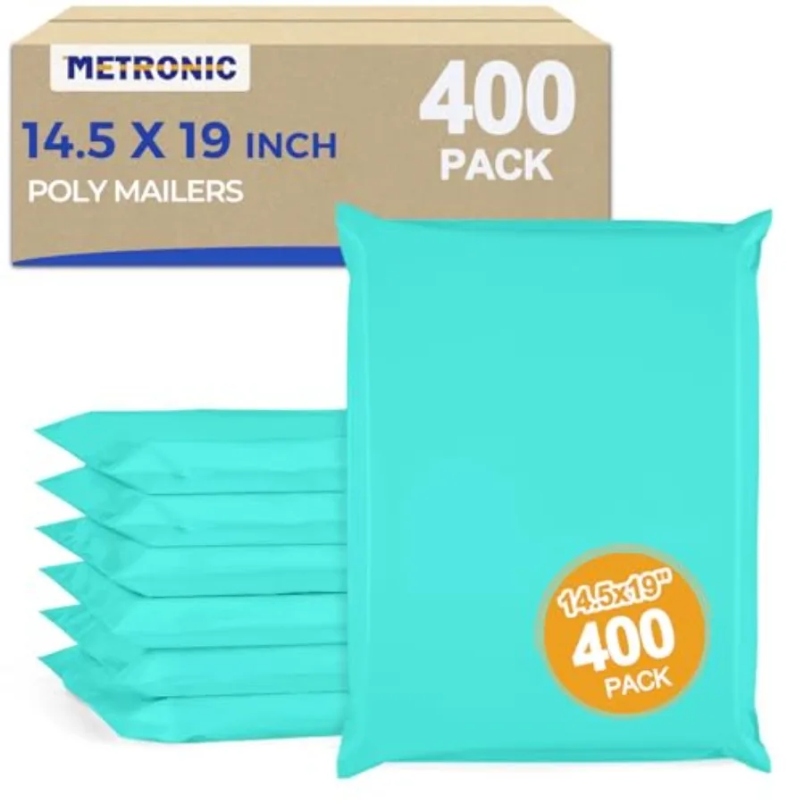 

Полиэтиленовые почтовые пакеты 14x19, 400 шт., усиленные, для тяжелых грузов, самоклеящиеся, водонепроницаемые, устойчивые к разрывам, большие почтовые конверты для упаковки