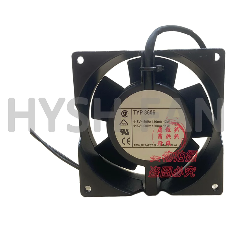 

TYP 3606 115V 14/12W 9238 Heat Dissipation Fan